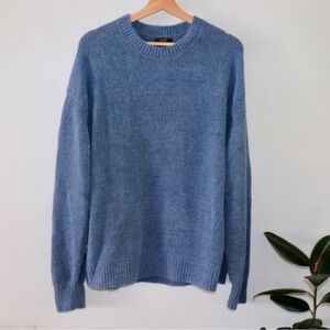 Massimo Dutti Blue Crewneck Sweater